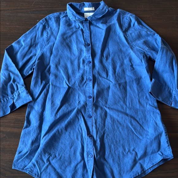 Chico’s Linen Button Up Size 0 - Picture 1 of 5